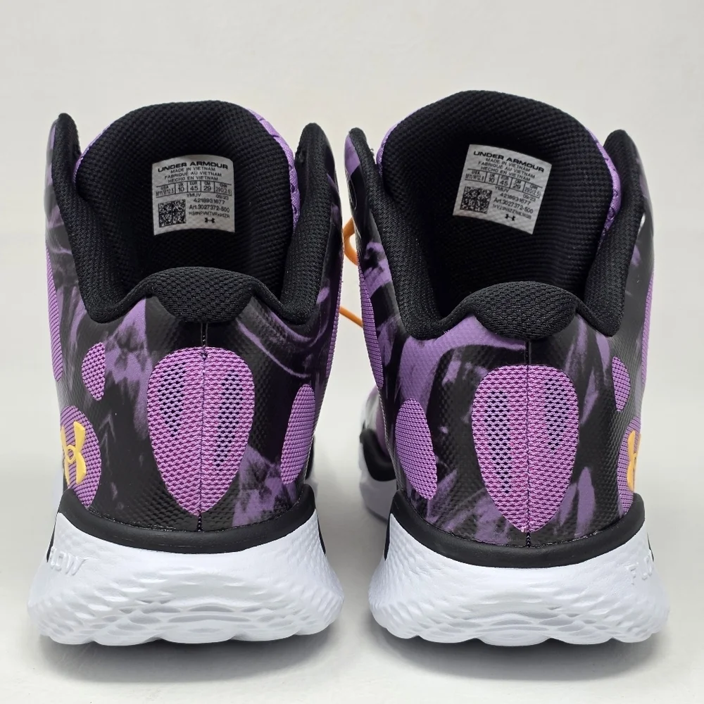Under Armour Curry Spawn Flotro NM Men's Size 11 Basketball Shoes Purple/Black
